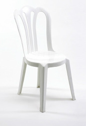 Cafe White Stacking Chair